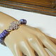 Bracelet with Charoite 'Chara', natural stone. Bead bracelet. Handwork of jewelry.. Online shopping on My Livemaster.  Фото №2