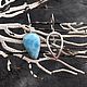 Серьги с ларимаром "New age". Серьги классические. Karma-jewelry. Ярмарка Мастеров.  Фото №5