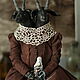Order interior doll: A two-headed goat in a brown dress. Irina Sayfiydinova (textileheart). Livemaster. . Interior doll Фото №3