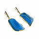 Earrings with quartz blue 'Sky' large earrings with blue stone. Earrings. Irina Moro. My Livemaster. Фото №4