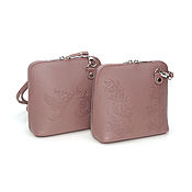 Сумки и аксессуары handmade. Livemaster - original item Crossbody bag: Handbag leather women`s purple Kirs Mod. C83p-191. Handmade.