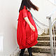 Длинная туника "Chiffon Beauty in Red" D0022. Туники. Fraktura     Ольга и Мария. Ярмарка Мастеров.  Фото №4