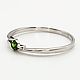 Кольцо серебряное с демантоидом. Арт. 01-180914-01. Кольца. Ангелика (demantoid). Ярмарка Мастеров.  Фото №4