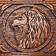 Backgammon carved 'Lion's Grin' big 60, Harutyunyan. Backgammon and checkers. H-Present more, than a gift!. Online shopping on My Livemaster.  Фото №2