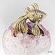 Bronze Goldfish on a sphere of amethyst, Sculpture, Moscow,  Фото №1