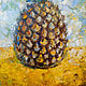 Oil painting Pineapple 20 x 30 Still Life with pineapple. Pictures. matryoshka (azaart). My Livemaster. Фото №5