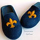 mens felted Slippers 'Royalty'felted, Slippers, Moscow,  Фото №1