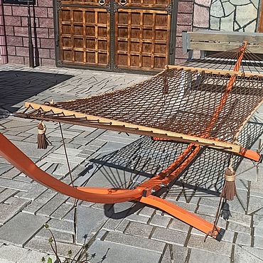 Дача и сад ручной работы. Ярмарка Мастеров - ручная работа Гамак с подставкой. Handmade.