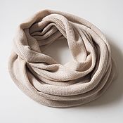 Аксессуары handmade. Livemaster - original item Snood scarf knitted in two turns from Merino. Handmade.