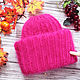 Knitted Cap of mohair ' Berry mousse', Caps, Moscow,  Фото №1