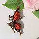 Fairy Butterfly brooch with amber for girl to woman. Brooches. BalticAmberJewelryRu Tatyana. My Livemaster. Фото №6