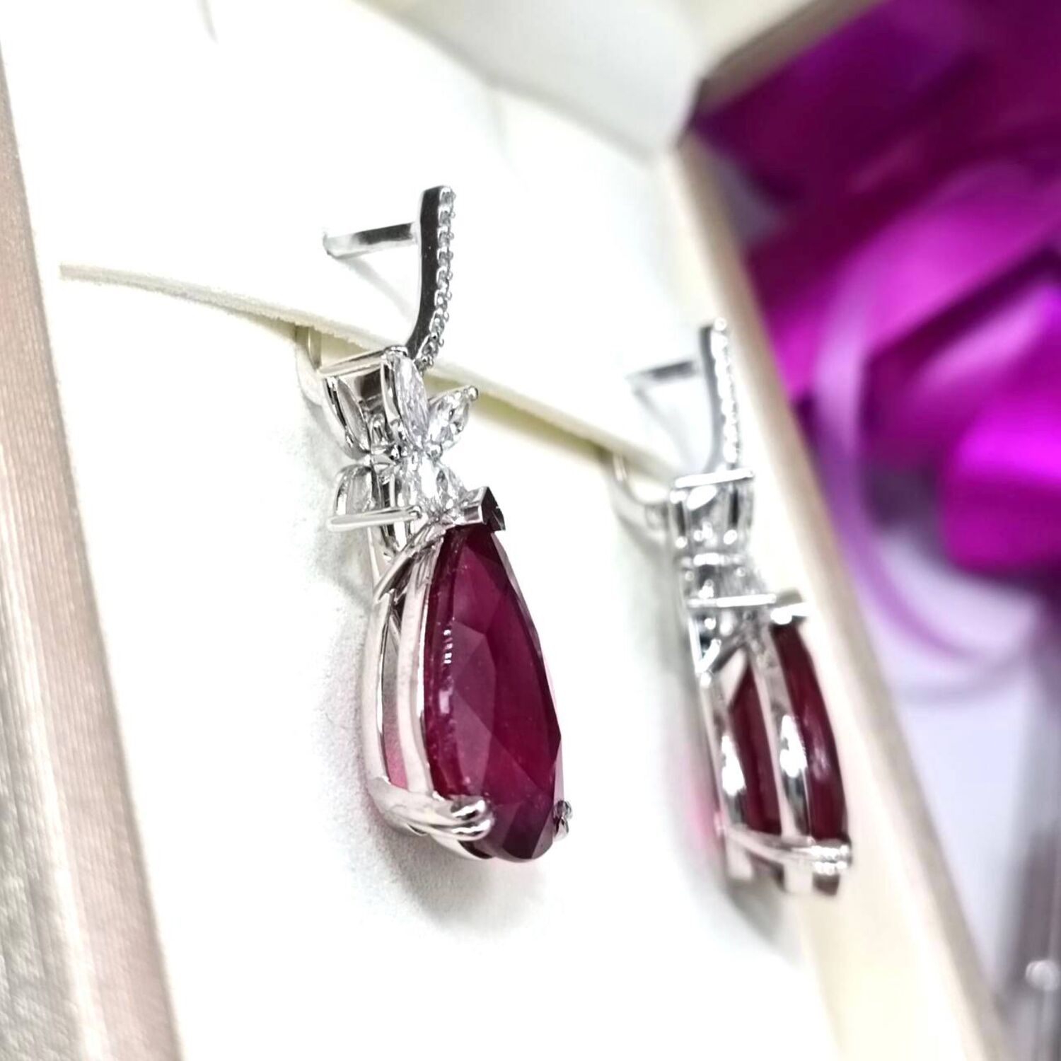 Новые серьги с природными рубинами в интернет-магазине Ярмарка Мастеров ...