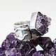 Ring with a fine amethyst brush made of 925 sterling silver GC0002. Rings. Sunny Silver. My Livemaster. Фото №4