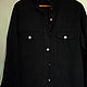 Men's denim shirt with hand-painted. Mens shirts. ArtelL. My Livemaster. Фото №6