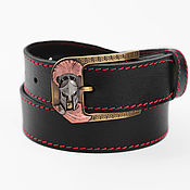 Аксессуары handmade. Livemaster - original item Classic leather belt 
