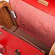 Красная сумка из натуральной кожи и дерева - CEILI -. Классическая сумка. BREATLEY and WESTERNGLOSS. Ярмарка Мастеров.  Фото №5