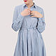 Shirt dress is long with a wide skirt of any color and size. Dresses. Yana Levashova Fashion. My Livemaster. Фото №5