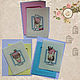 Cross stitch greeting card Ice Cream, Cards, Rostov-on-Don,  Фото №1