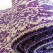 Аксессуары handmade. Livemaster - original item Scarf for women knitted lilac floral. Handmade.