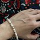 Колье из пресноводного жемчуга с фианитом. Колье. Oksana-golovina. Интернет-магазин Ярмарка Мастеров.  Фото №2