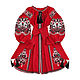 Красное платье с клиньями "Восточная Сказка", Dresses, Kiev,  Фото №1