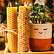 Свечи медовые из вощины с травами разные размеры и цвета. Свечи. Heide Crafts. Мастерская Ренаты Хайд. Ярмарка Мастеров.  Фото №4