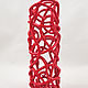 Red openwork vase. Vases. Elena Zaychenko - Lenzay Ceramics. My Livemaster. Фото №5