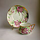 Painted porcelain. A couple of tea 'Daylilies', Single Tea Sets, Kaluga,  Фото №1