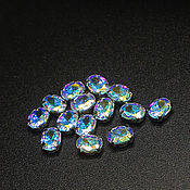 Материалы для творчества handmade. Livemaster - original item Rhinestones Cubic Zirconia Oval 6/8 mm Rainbow Diamond. Handmade.
