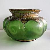 Винтаж handmade. Livemaster - original item Antique Loetz Vase Iridized Glass Hand Painted. Handmade.
