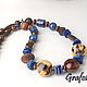 Order Beads with lapis lazuli. Grafoli jewellery. Livemaster. . Necklace Фото №3