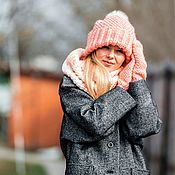Аксессуары handmade. Livemaster - original item Set combined with a pompom