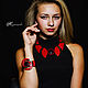 Jewelry set Passion. Necklace and a leather bracelet. Jewelry Sets. okuznecova. Online shopping on My Livemaster.  Фото №2