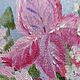 Картина маслом ирисы в сиреневой вазе Цветок любви 18*24. Картины. ChurinaArtFlow (irina-churina). Ярмарка Мастеров.  Фото №6