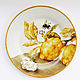 Painted porcelain. Decorative plate 'the Lemon and the Bumble bee', Plates, Athens,  Фото №1