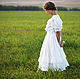 Белое кружевное платье в винтажном стиле "Мария", Платья, Новосибирск,  Фото №1