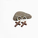 Cross earrings made of wenge wood. Earrings. Spirit of tree. My Livemaster. Фото №5