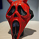 Маска Крика Ghost Face с рогами Дьявольская Killer Devil with Horns. Маски персонажей. Качественные авторские маски (Magazinnt). Ярмарка Мастеров.  Фото №4