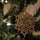 Snowflake crocheted brown liver 9 cm. Christmas decorations. BarminaStudio (Marina)/Crochet (barmar). My Livemaster. Фото №5