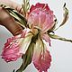 Заколка-ирис из шелка "Spring mood". Цветы из шелка, шелковые цветы. Заколки. IRINA SHASHKINA. Интернет-магазин Ярмарка Мастеров.  Фото №2