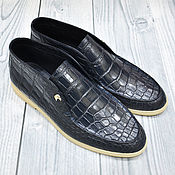Обувь ручной работы handmade. Livemaster - original item Men`s shoes made of genuine crocodile leather, custom-made model!. Handmade.