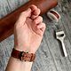 Ремешок для Apple Watch. Ремешок для часов. ПРОСТРАНСТВО МАСТЕРОВ МОСТ. Ярмарка Мастеров.  Фото №8