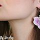 Комплект «Цветки ОРХИДЕИ». Комплекты украшений. BUTTERFLY JEWELRY. Ярмарка Мастеров.  Фото №4