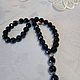Order Rosary made of black agate faceted 33 beads and 925 silver. marusjy. Livemaster. . Rosary Фото №3