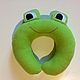 Pillow under the neck ' Frog', Pillow, Novosibirsk,  Фото №1