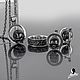 Paired set of jewelry in the form of skulls, Jewelry Sets, Odessa,  Фото №1