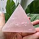 Пирамида из розового кварца. Камни для гадания. Masso-AVA. Интернет-магазин Ярмарка Мастеров.  Фото №2