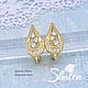 Заказать Шаз91 Швензы с фианитами "Ажурные капли". Shatonshop. Ярмарка Мастеров. . Швензы Фото №3
