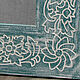Зеркало в раме Mas Teal 62x142. Зеркала. Ethnic Steez. Ярмарка Мастеров.  Фото №4