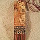 Pendant Distaff inlay with wood, Karelian birch, Russian traditions. Pendants. Wooden combs inlay Hanto&Dokimo. Online shopping on My Livemaster.  Фото №2